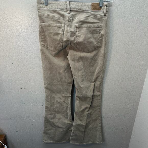 American Eagle Sz 8 R Womens Tan Stretch Boho Western High Rise Flare Pant - Picture 3 of 7
